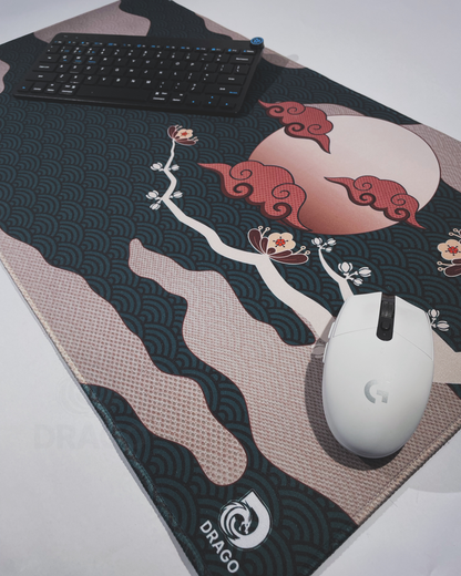 Cherry Blossom Red Gaming Mouse Pad