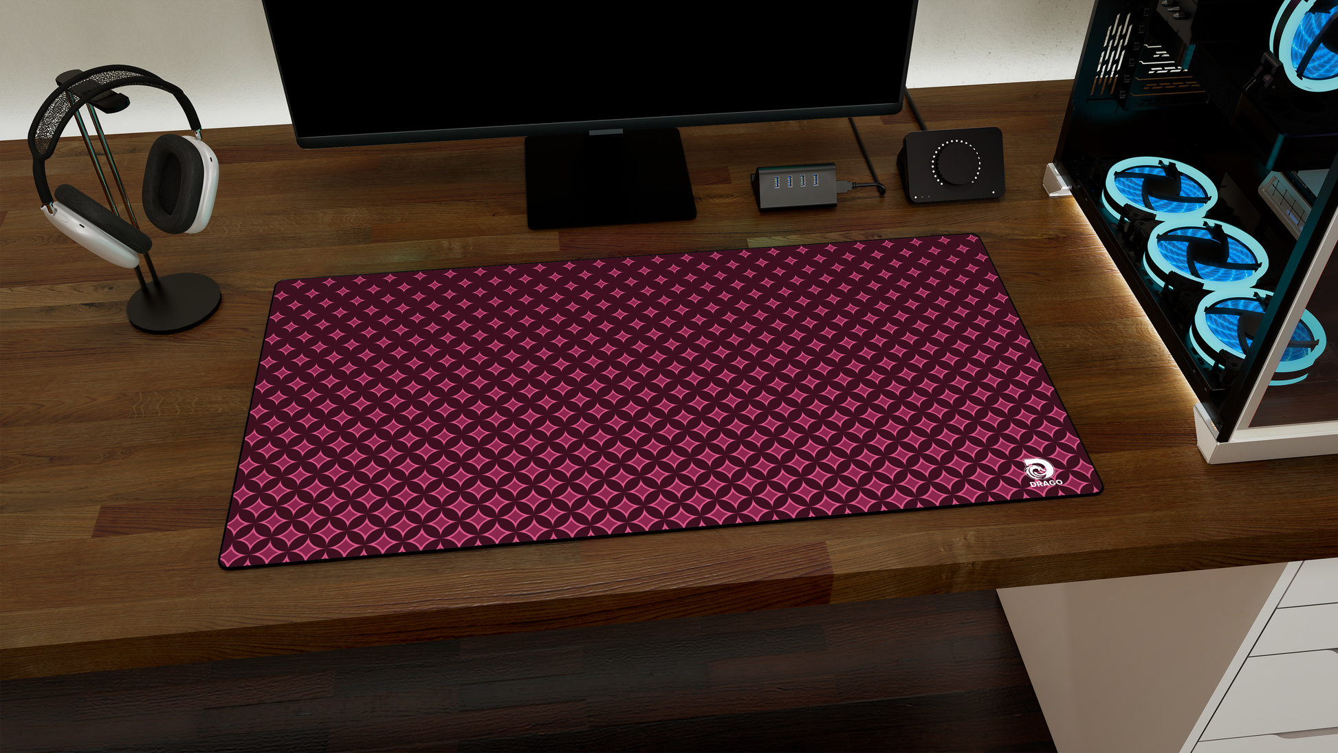 Pink Gaming Mouse Pad