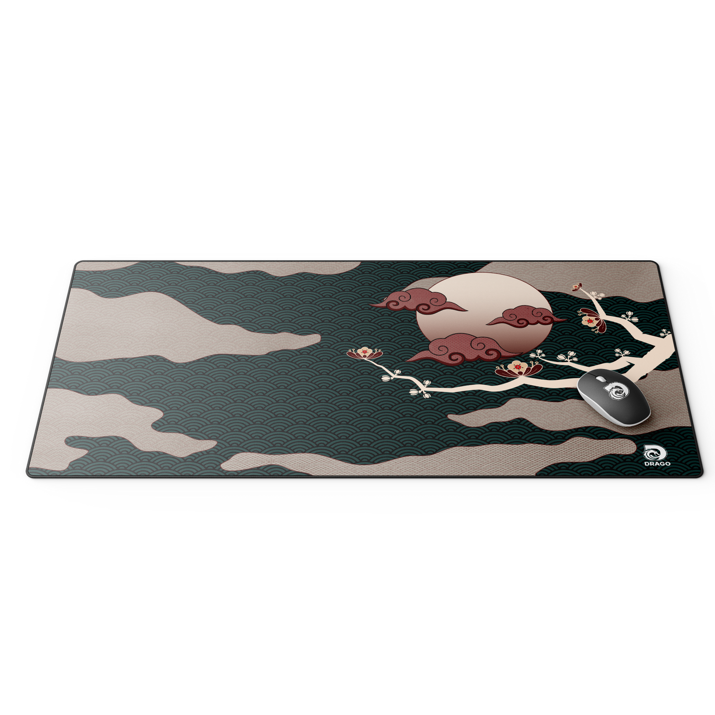 Cherry Blossom Red Gaming Mouse Pad