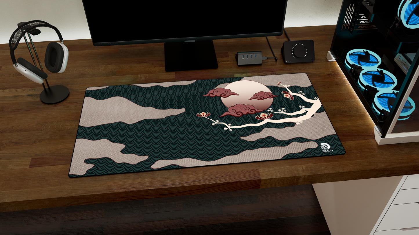 Cherry Blossom Red Gaming Mouse Pad