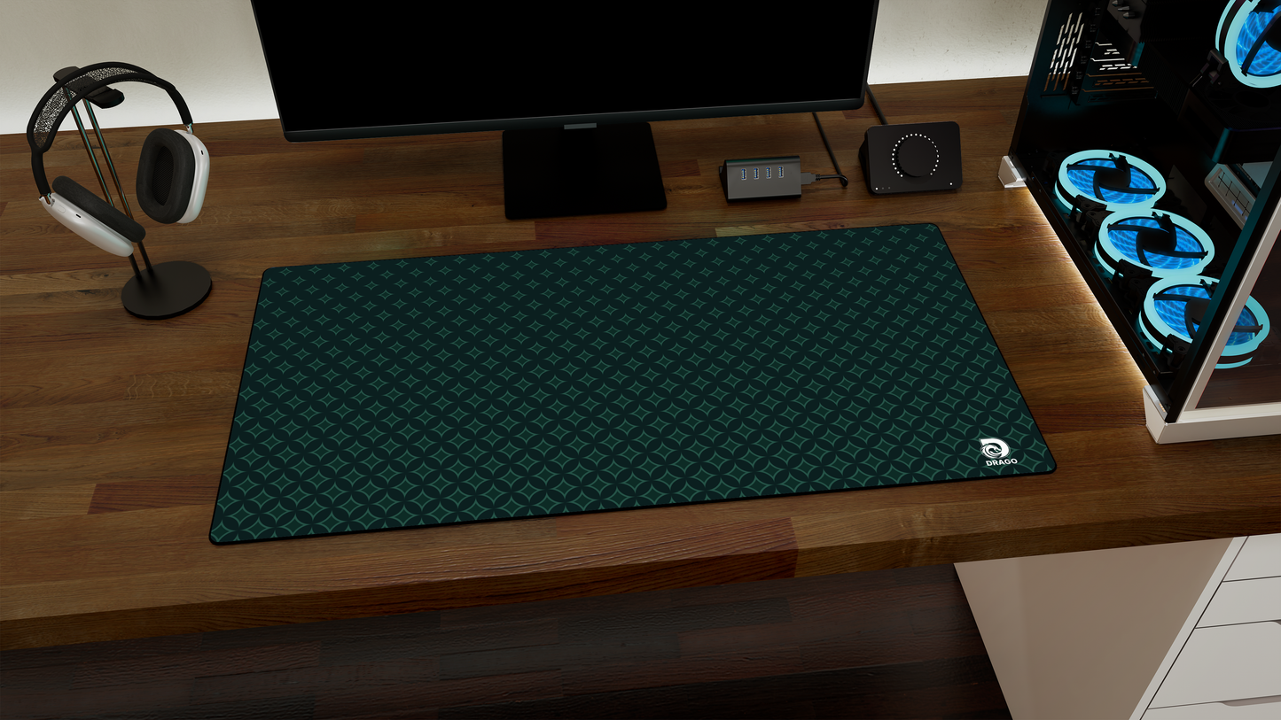 Teal Gaming Mouse Pad