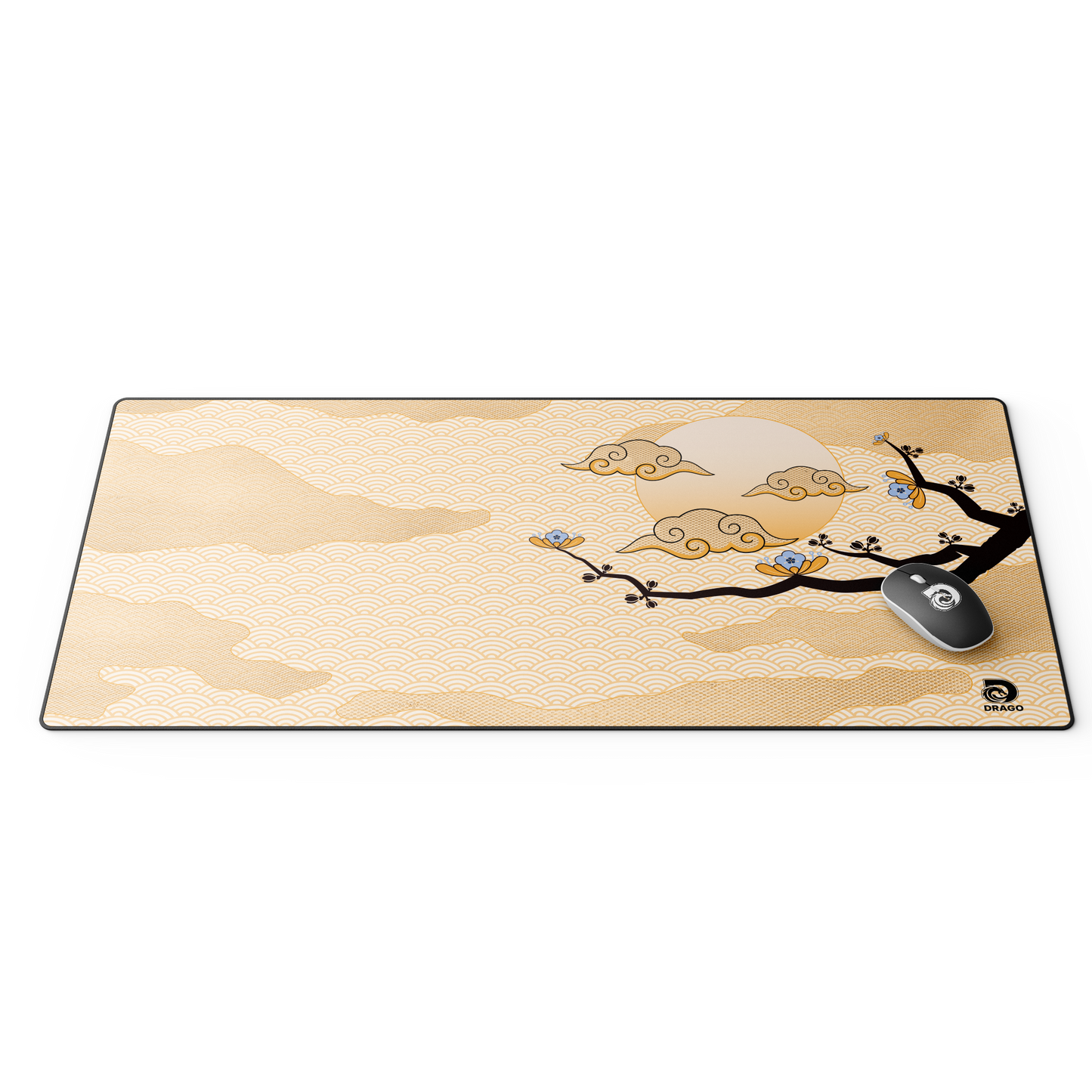 Cherry Blossom Yellow Gaming Mouse Pad